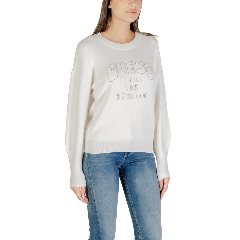 Guess Cream Viscose Sweatshirt