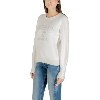 Guess Cream Viscose Sweatshirt