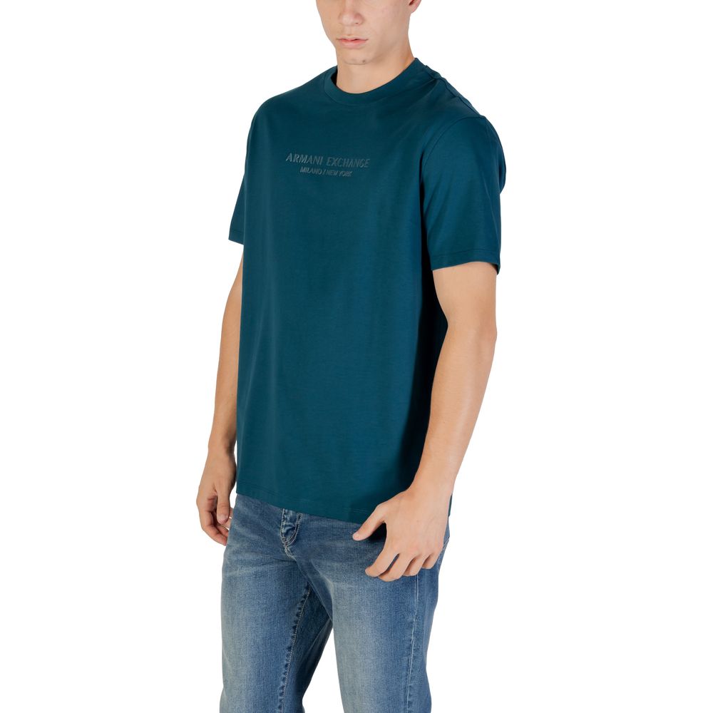 Armani Exchange Black Cotton T-Shirt