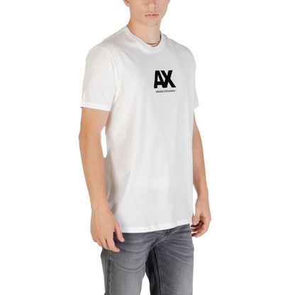 Armani Exchange White Cotton T-Shirt