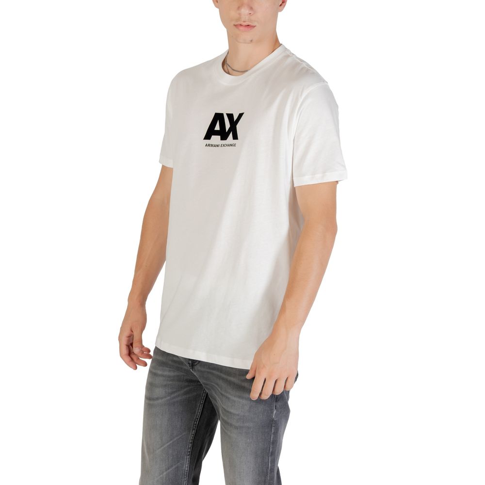 Armani Exchange White Cotton T-Shirt