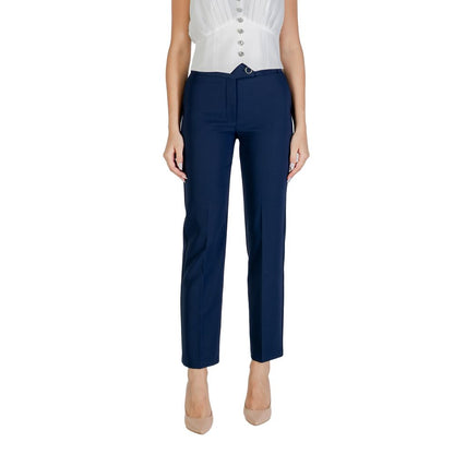 Rinascimento Blue Polyester Dress Pants