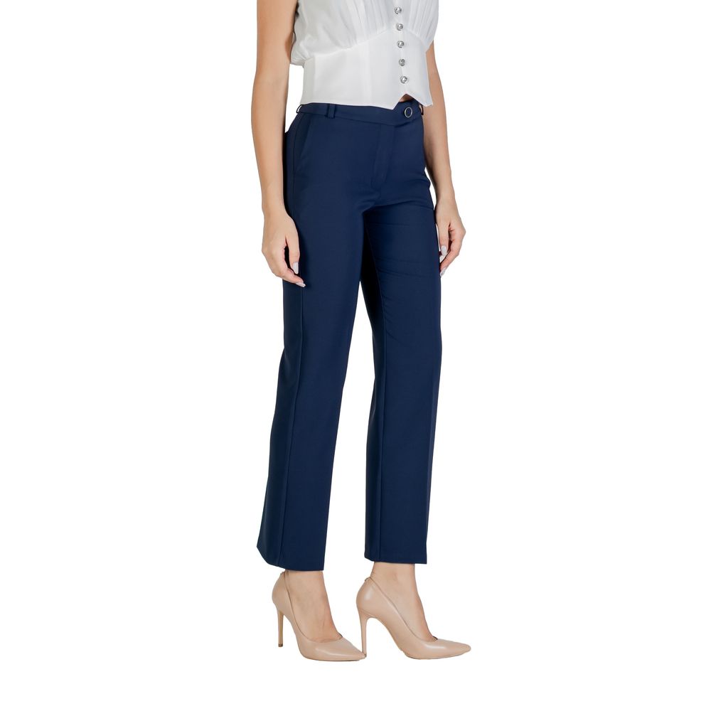 Rinascimento Blue Polyester Dress Pants