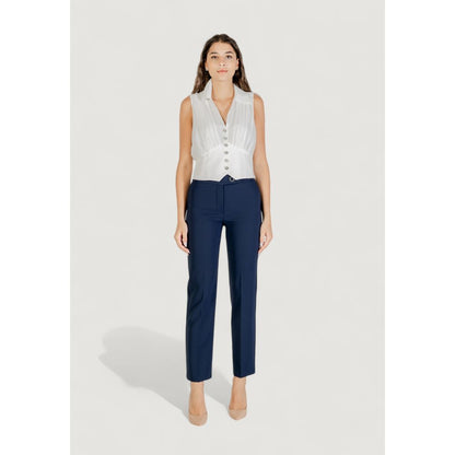 Rinascimento Blue Polyester Dress Pants