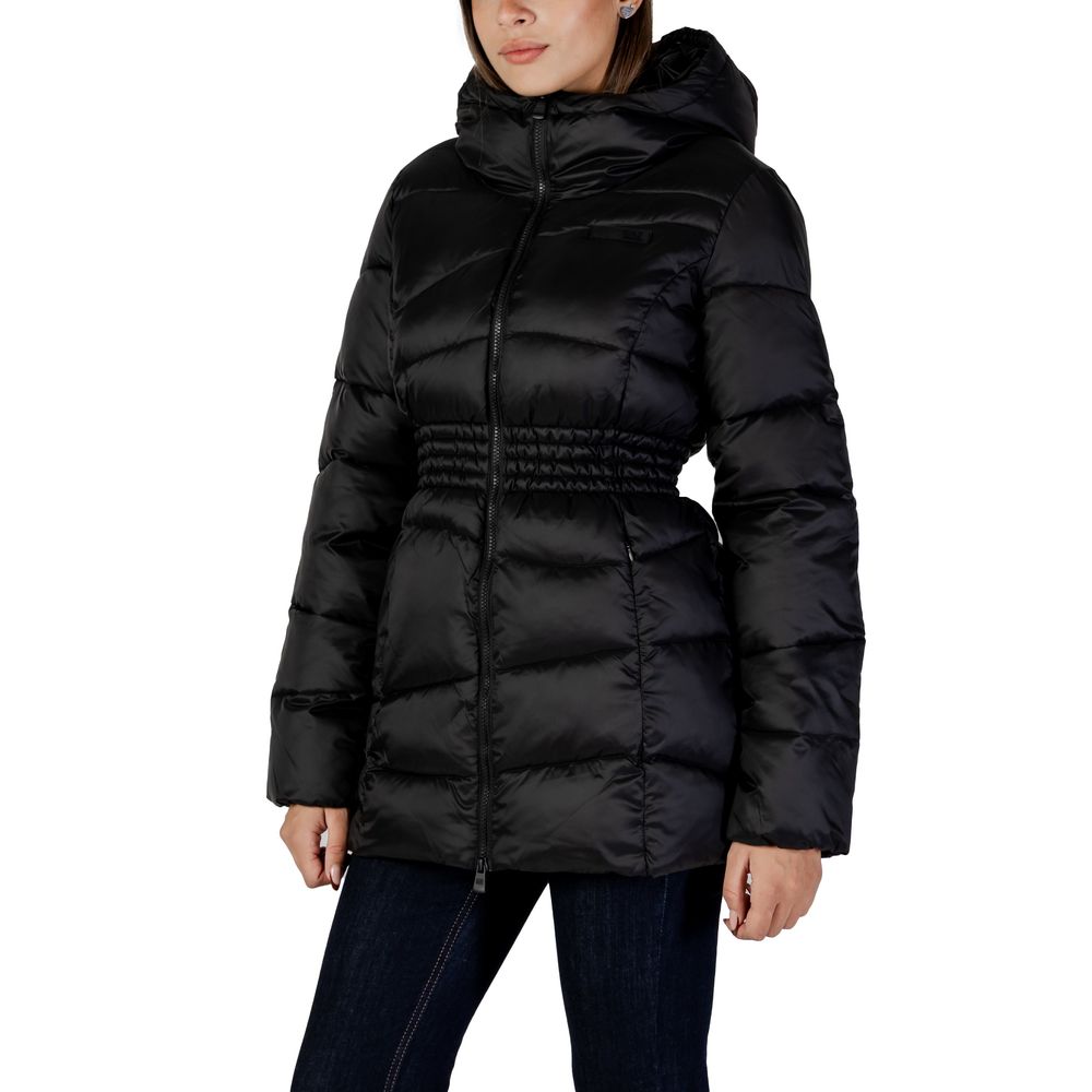 EA7 Emporio Armani Black Polyamide Bomber