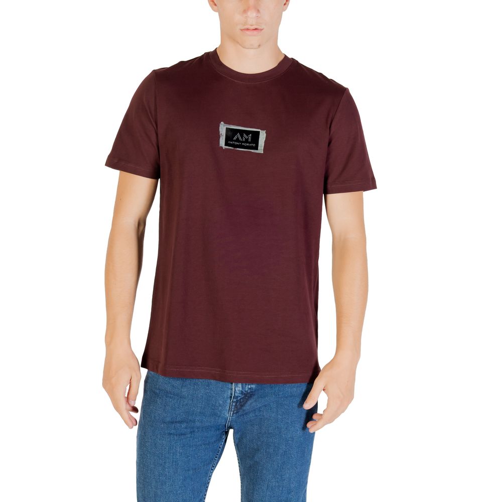 Antony Morato Bordeaux Cotton T-Shirt