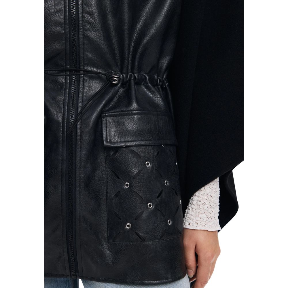 Desigual Black Polyester Jackets And Coat