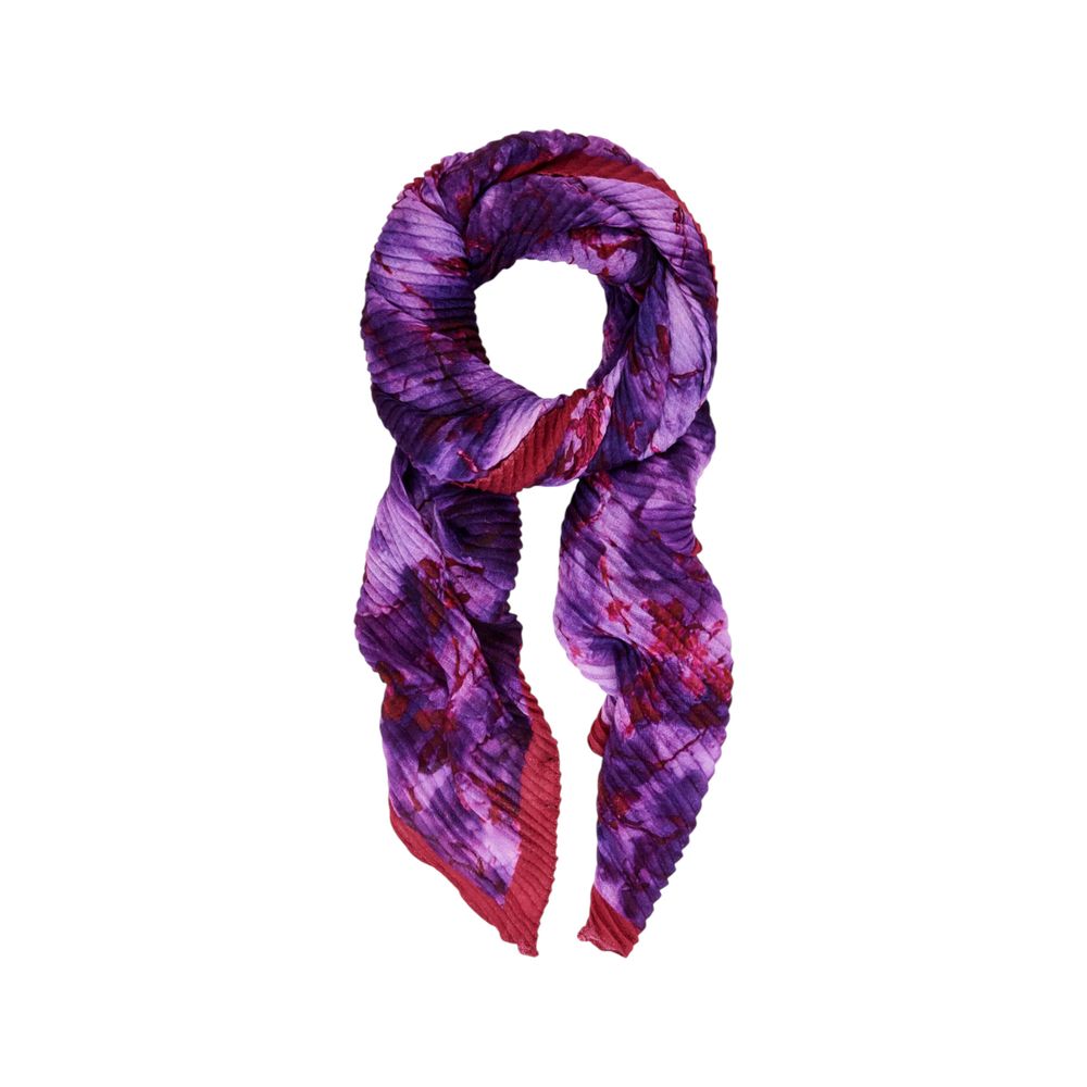 Desigual Purple Polyester Foulard