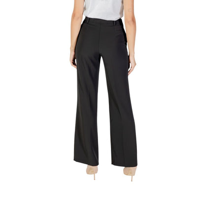 Rinascimento Black Polyester Casual Pants