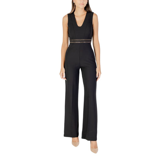 Rinascimento Black Polyester Jumpsuit