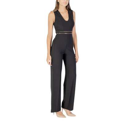 Rinascimento Black Polyester Jumpsuit