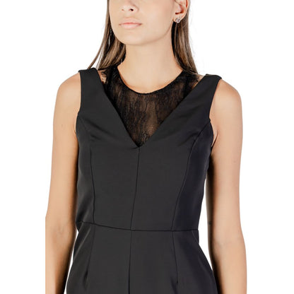 Rinascimento Black Polyester Jumpsuit