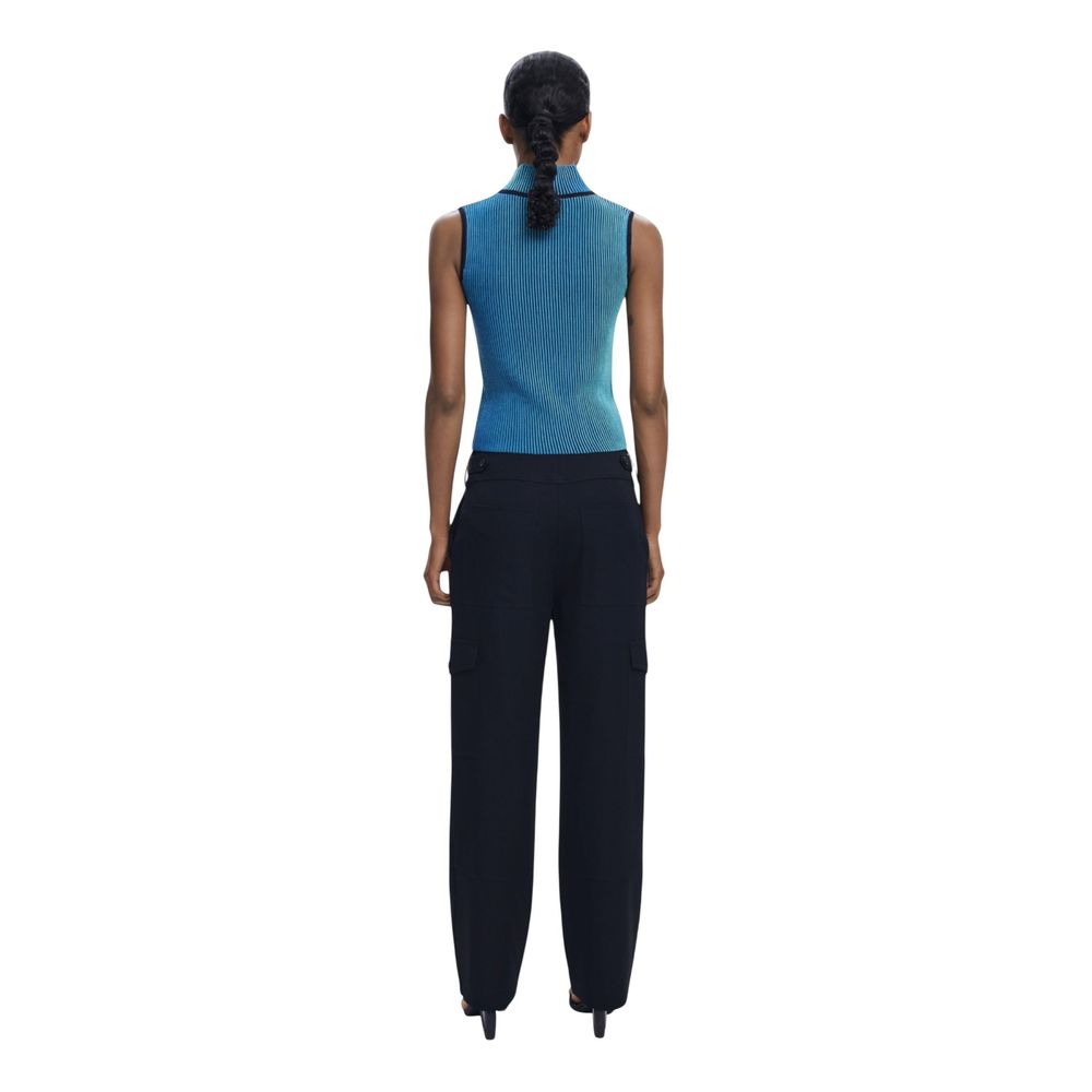 Desigual Black Polyester Casual Pants