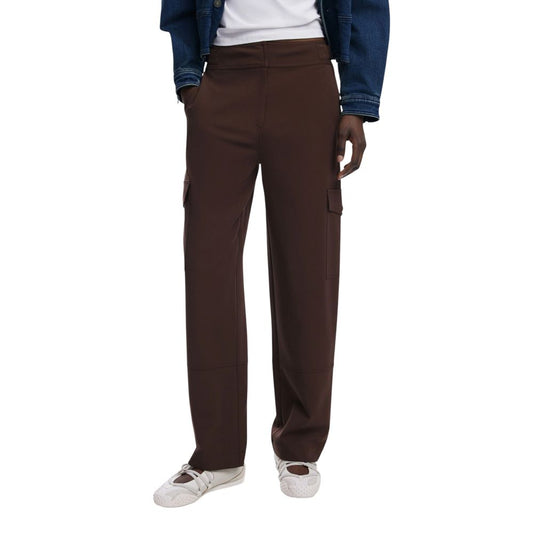 Desigual Brown Polyester Casual Pants