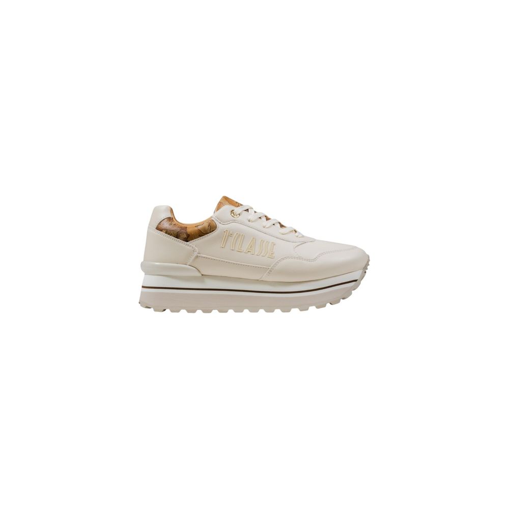 Alviero Martini Prima Classe White Polyethylene Platform Sneakers