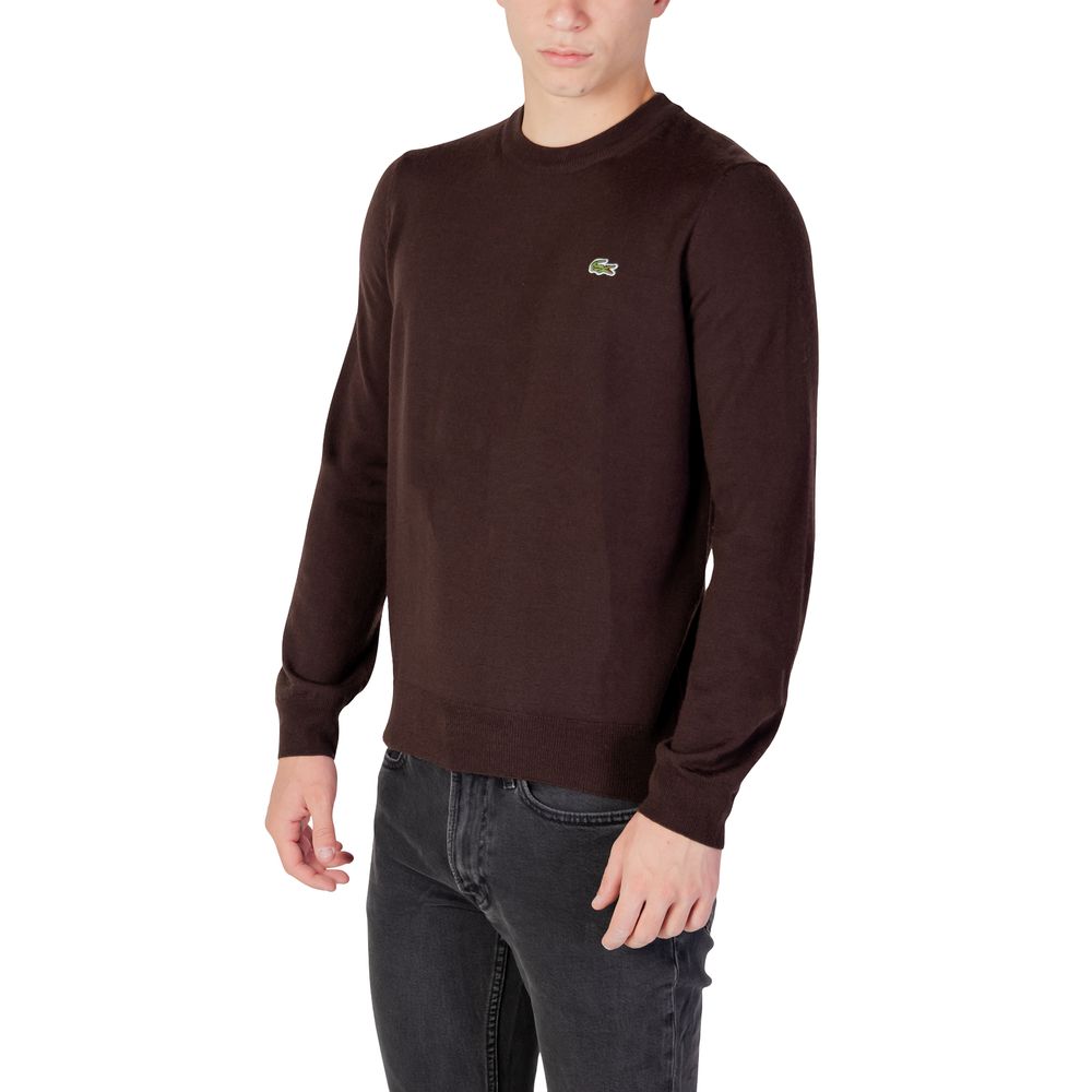 Lacoste Brown Wool Sweatshirt