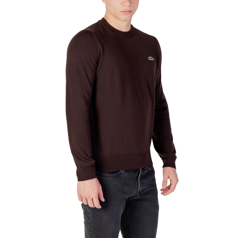 Lacoste Brown Wool Sweatshirt