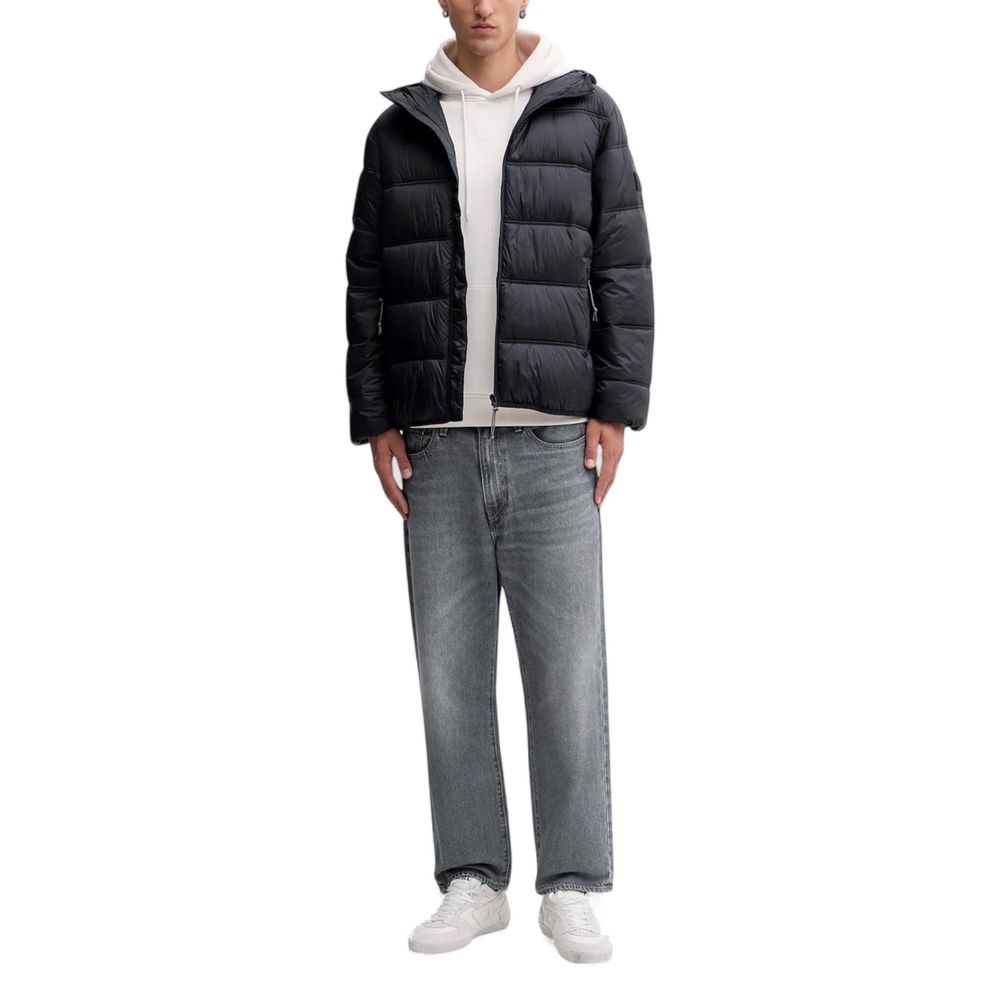Tommy Hilfiger Jeans Black Polyamide Coat