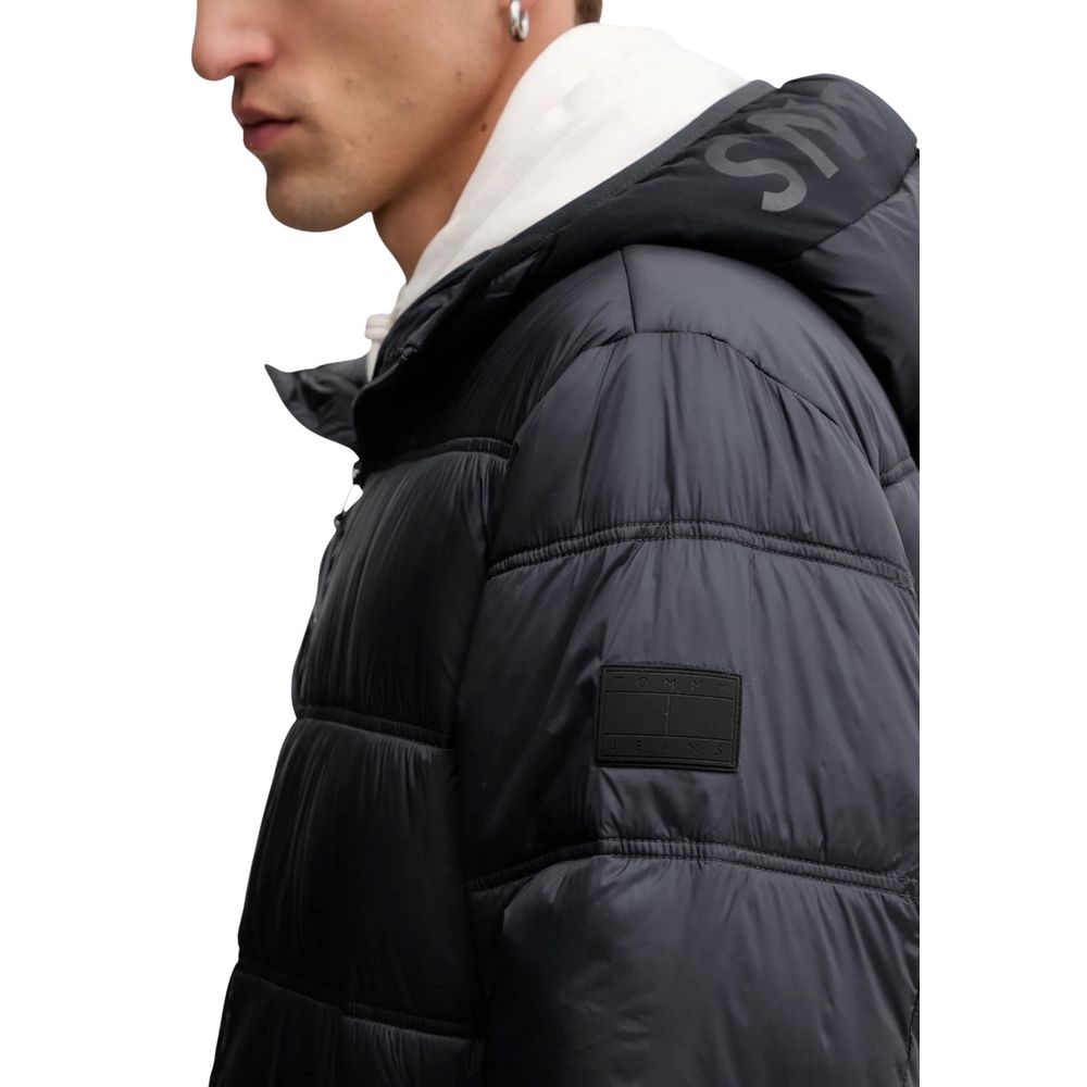 Tommy Hilfiger Jeans Black Polyamide Coat