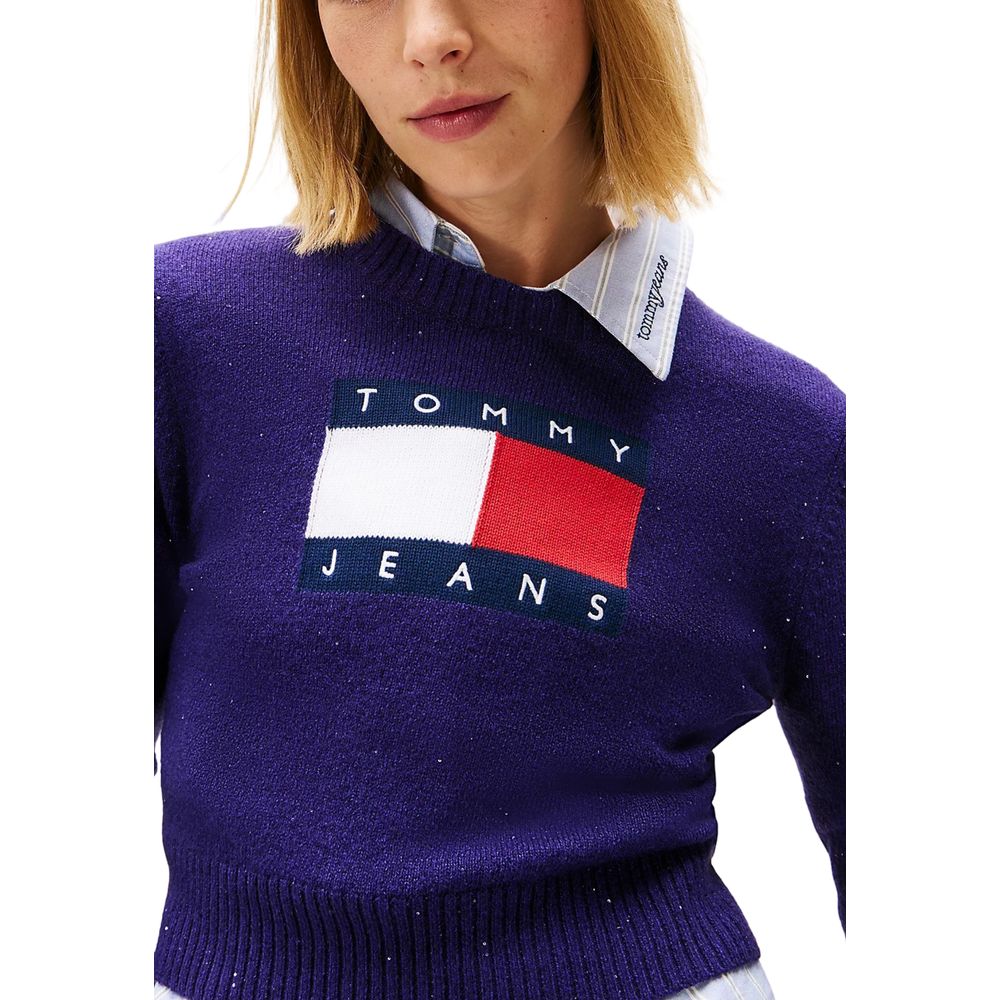 Tommy Hilfiger Jeans Purple Organic Cotton Sweatshirt