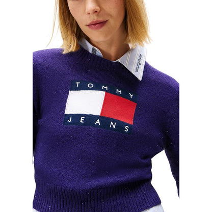 Tommy Hilfiger Jeans Purple Organic Cotton Sweatshirt