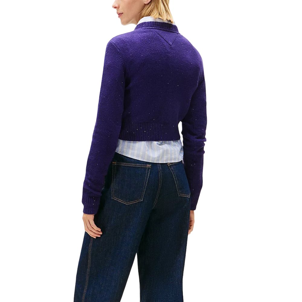 Tommy Hilfiger Jeans Purple Organic Cotton Sweatshirt