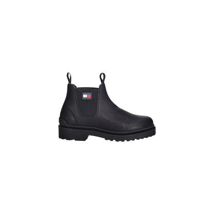 Tommy Hilfiger Jeans Black Leather Chelsea Boots