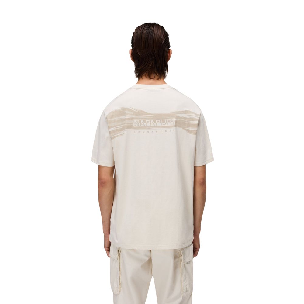 Napapijri Beige Cotton T-Shirt