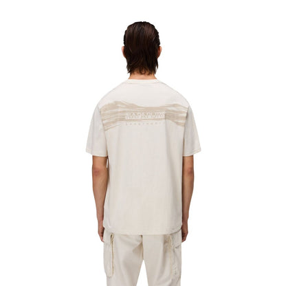 Napapijri Beige Cotton T-Shirt