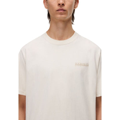 Napapijri Beige Cotton T-Shirt