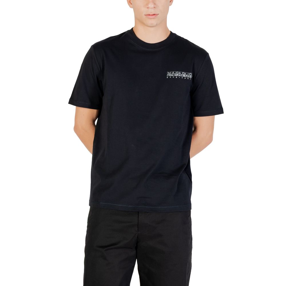 Napapijri Black Cotton T-Shirt