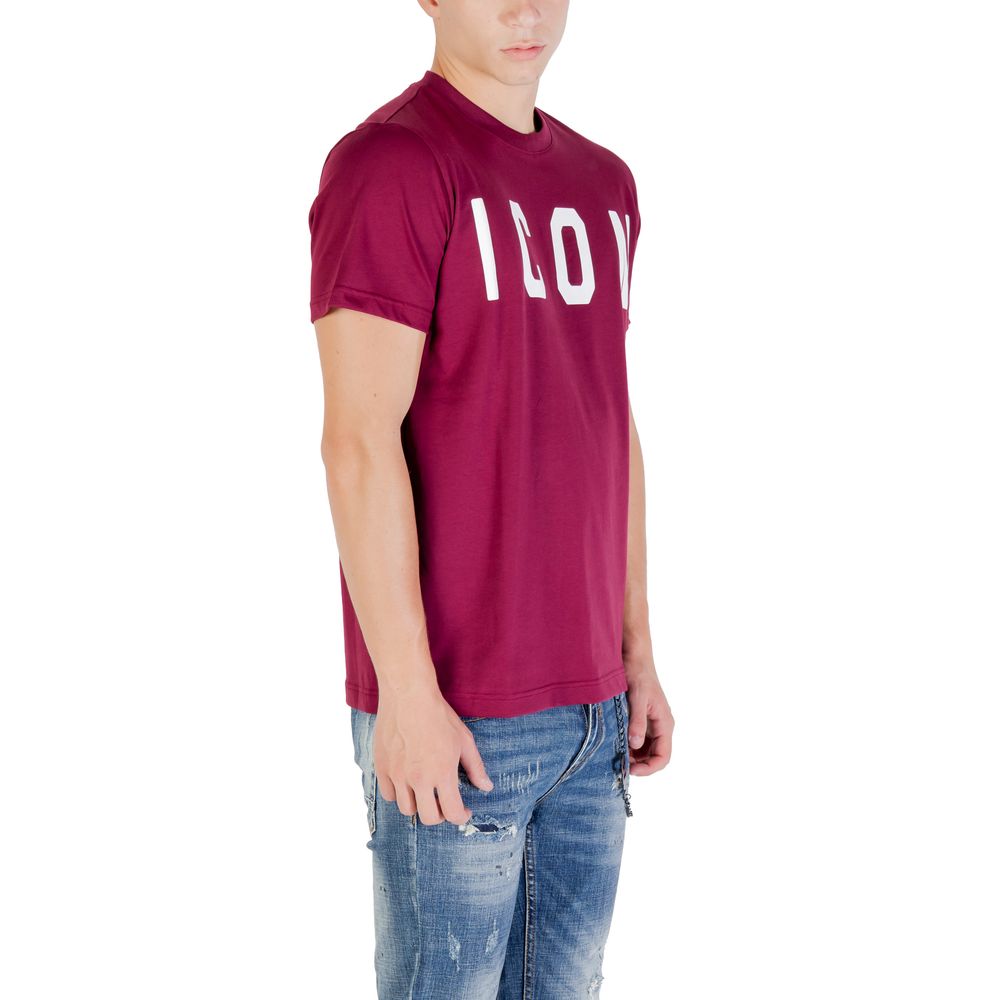 Icon Bordeaux Cotton T-Shirt