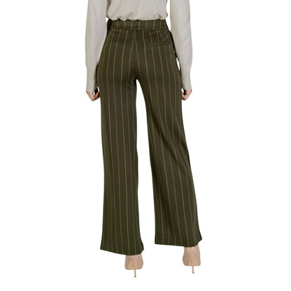 ICHI Bicolor Viscose Casual Pants