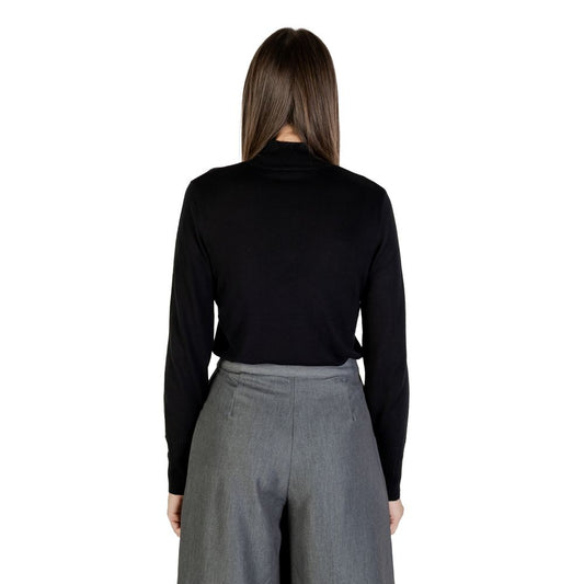 ICHI Black Viscose Turtleneck