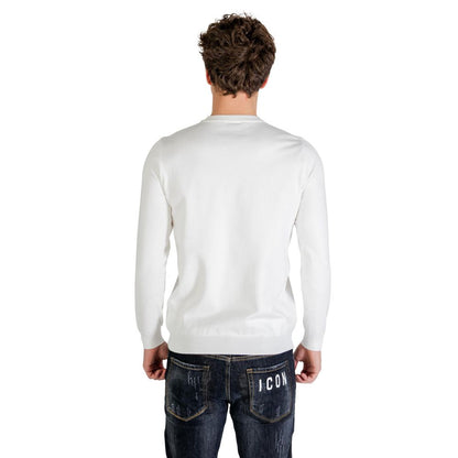 Icon White Viscose Sweatshirt