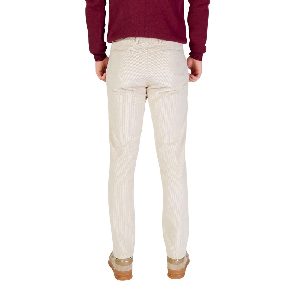 Borghese Beige Cotton Pants