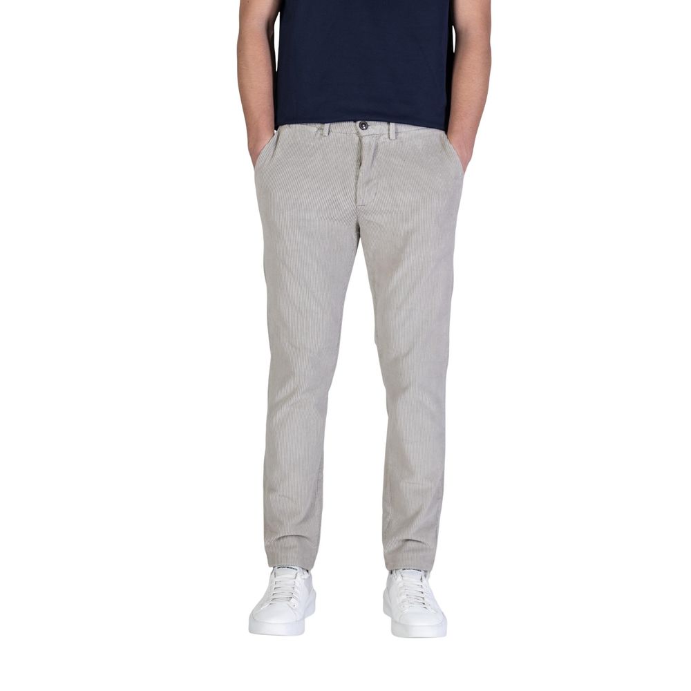 Borghese Gray Cotton Casual Pants
