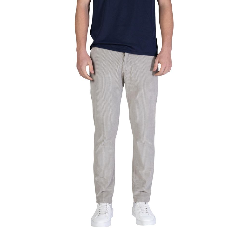 Borghese Gray Cotton Casual Pants