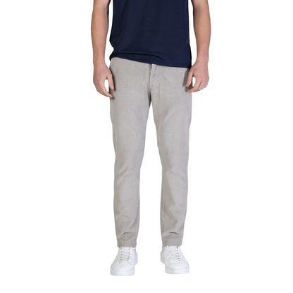 Borghese Gray Cotton Casual Pants