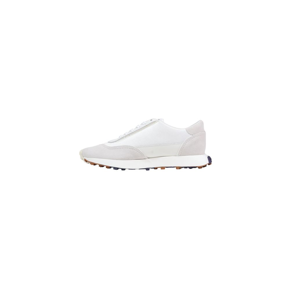Diesel White Leather Athletic Sneakers