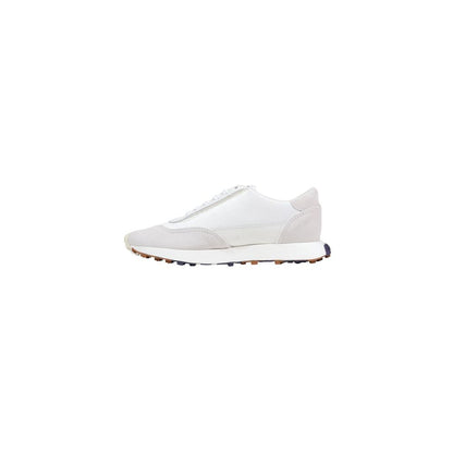 Diesel White Leather Athletic Sneakers