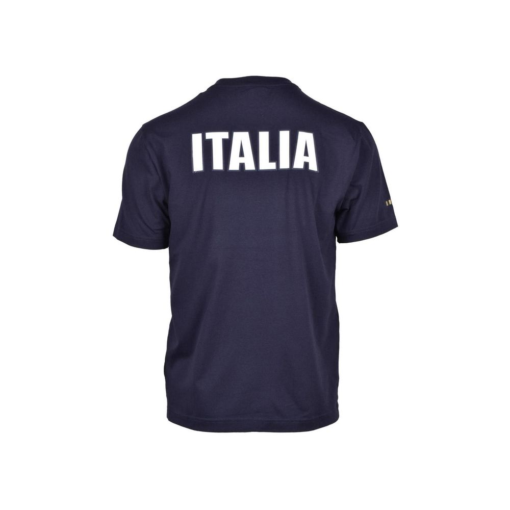 EA7 Emporio Armani Blue Cotton T-Shirt