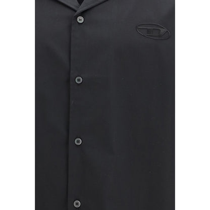 Diesel Black Cotton Shortsleeve Shirt