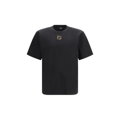 Fendi Black Cotton T-Shirt