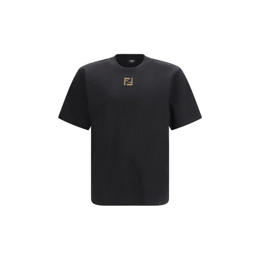 Fendi Black Cotton T-Shirt