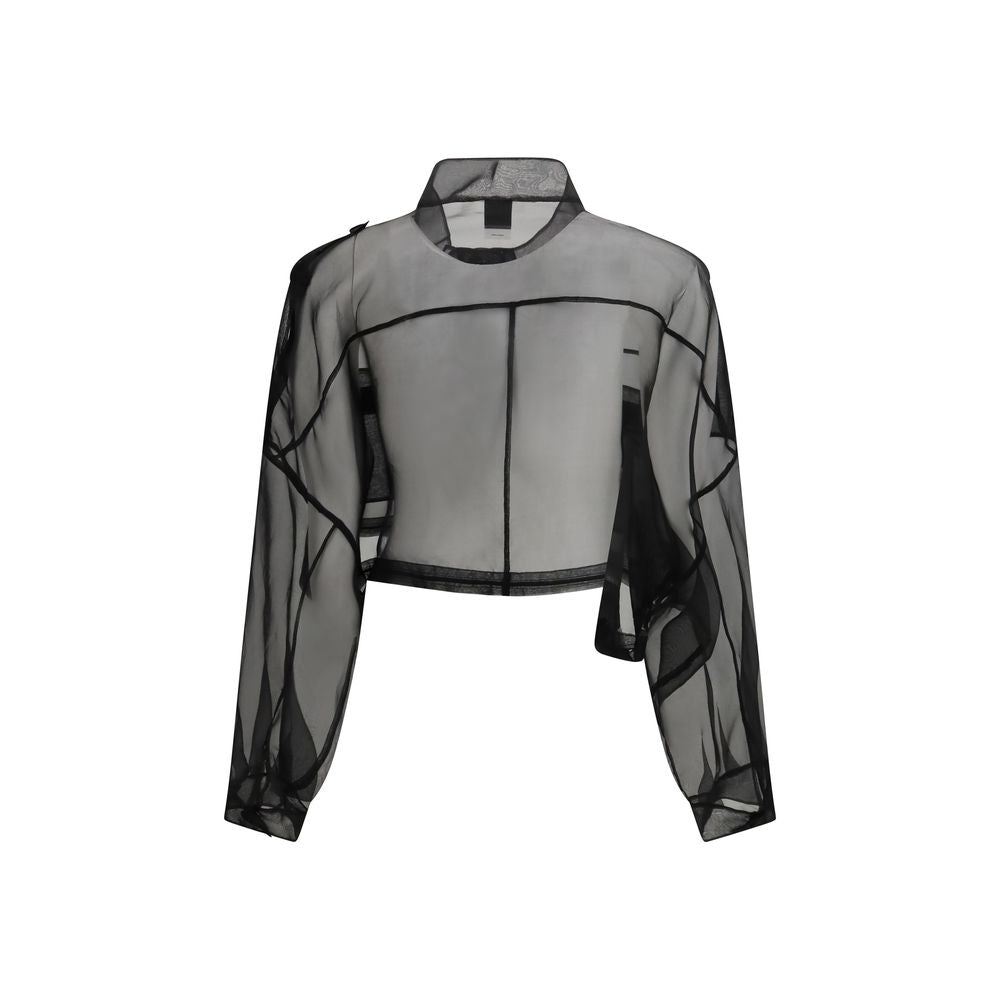 PINKO Black Silk Coat