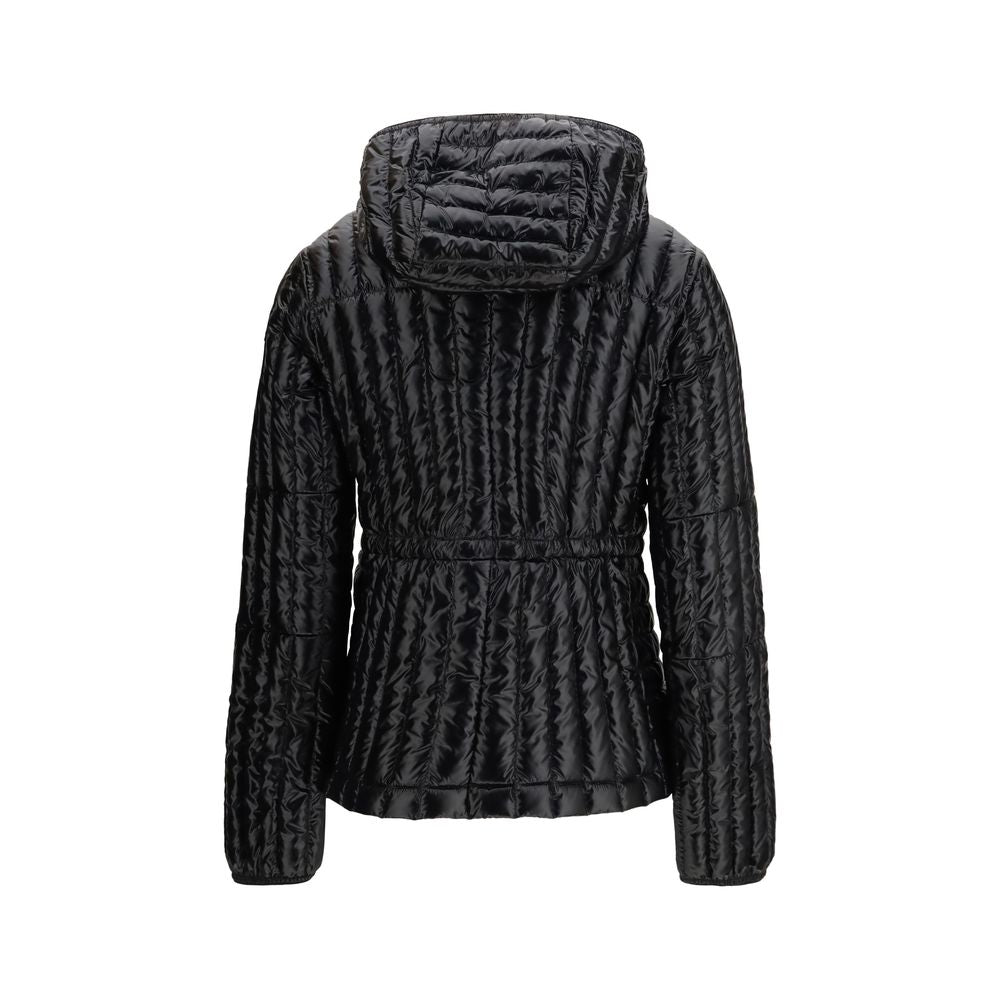 Parajumpers Black Nylon Full-Length Jacket