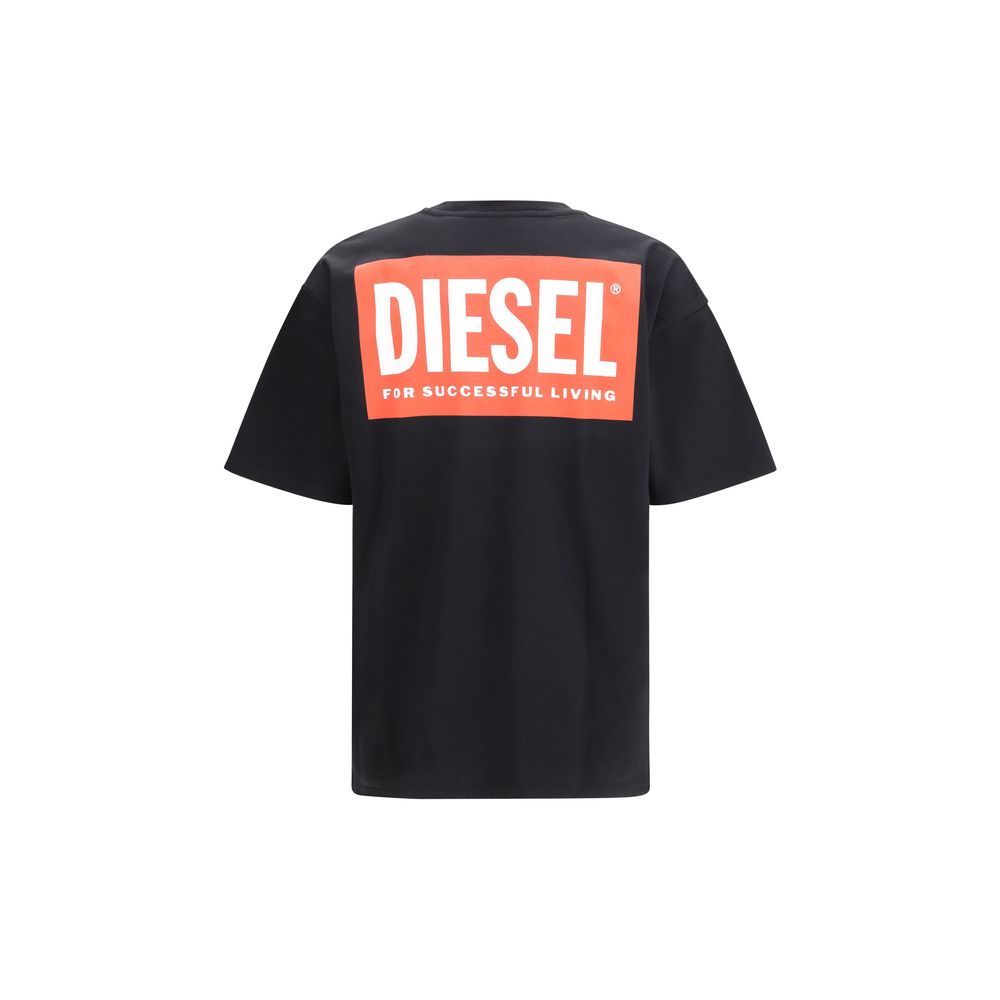 Diesel Black Cotton T-Shirt