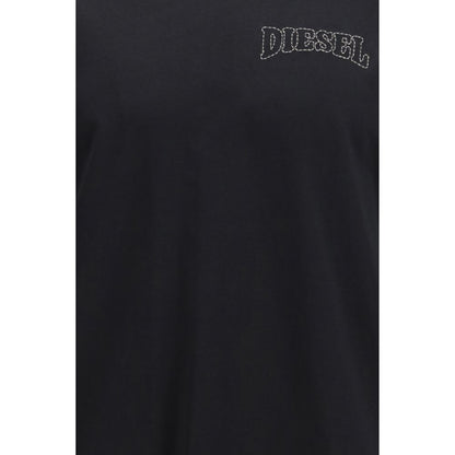 Diesel Black Cotton T-Shirt