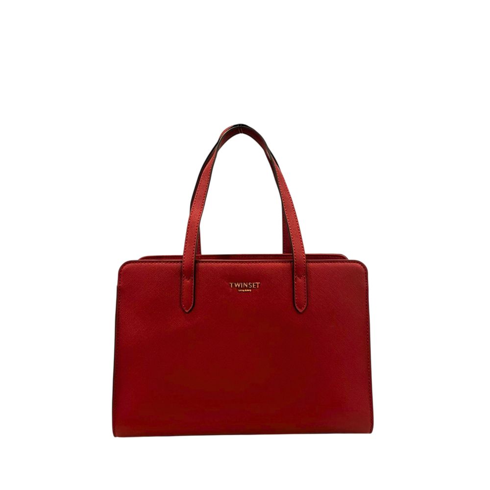 Twinset Red PU Women Shoulder Bag